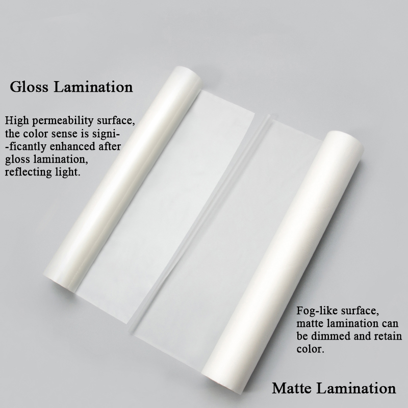 Perbezaan antara laminasi matte dan gloss