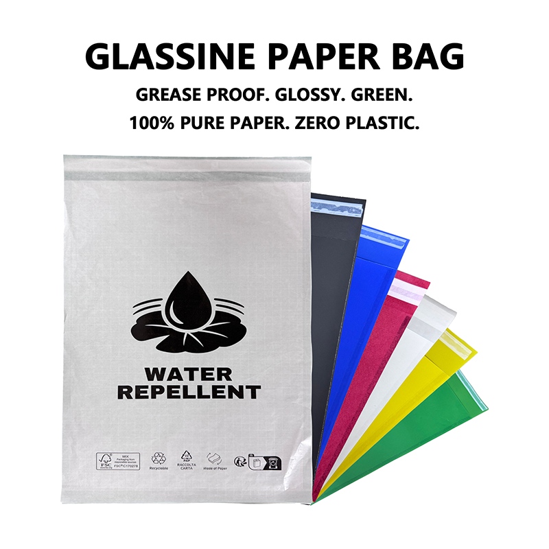 Beg Kertas Glassine Tersuai untuk Pembungkusan Pakaian Membantu Jenama Menggantikan Pembungkusan Plastik