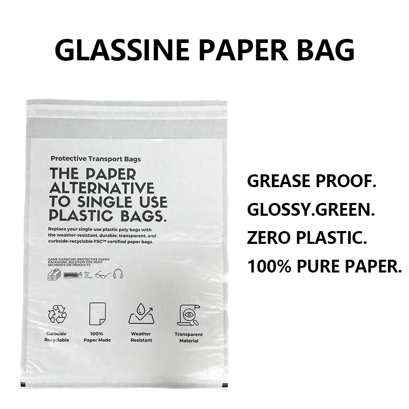 Pengilang Beg Kertas Glassine Tersuai | Pembungkusan Lutsinar Tanpa Plastik