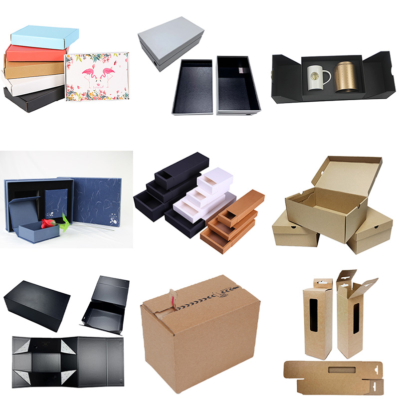 Kotak kertas kitar semula yang disesuaikan