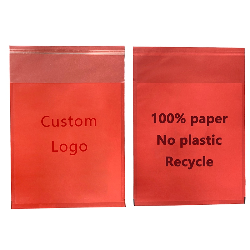 Beg Kertas Kaca Merah | Percetakan Warna & Logo Tersuai | Pembungkusan Mesra Alam